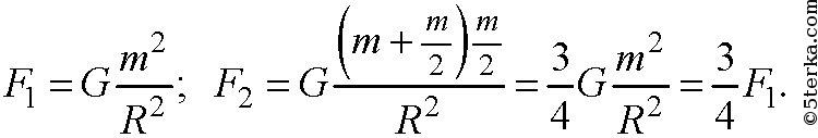 Два тела одинаковой массы