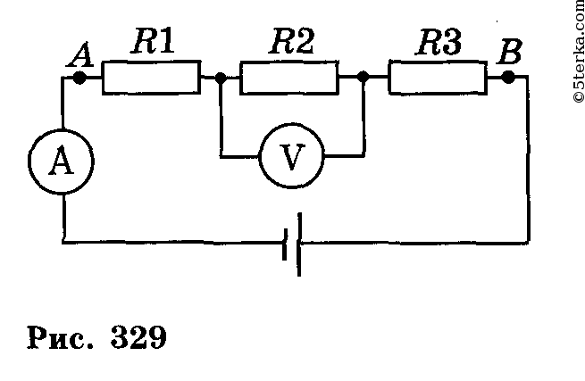 В электрической цепи схема которой изображена на рисунке определите показание амперметра