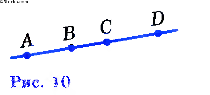 7 5 10 рис 8. Точка а точка б. Прямая с точками а и б. Путь точка а точка б. Прямой отрезок.