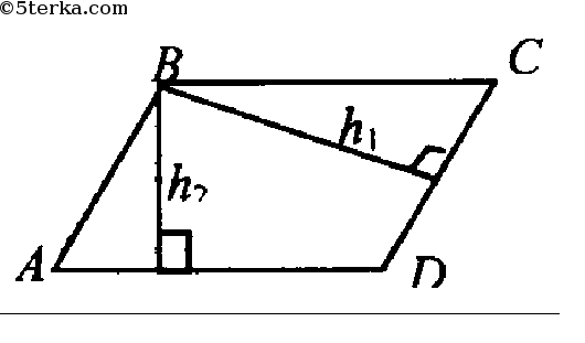 Авсд параллелограмм найти высоты параллелограмма. Найдите площадь параллелограмма высота 4. Высота к меньшей стороне параллелограмма. Высота опущенная на диагональ параллелограмма. Высота параллелограмма через угол 60.
