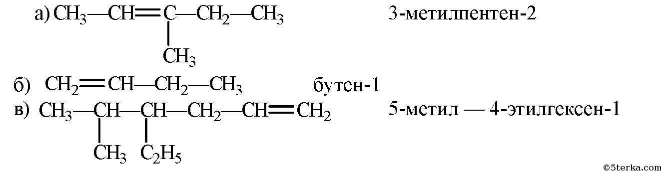 Цис 3 метилпентен 2. 2-Метил-5-этилгексен-3.