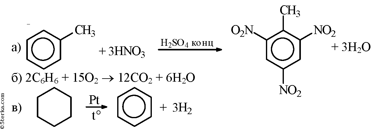 Бензол и кислород