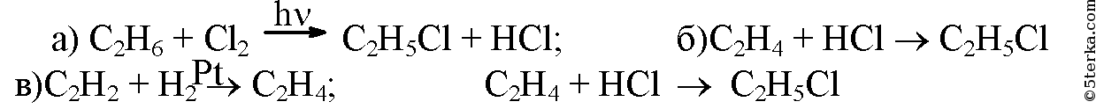 Ацетилен хлорэтан реакция