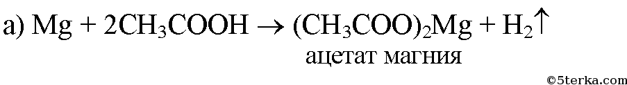 Уравнение реакции гидроксида калия с уксусной кислотой