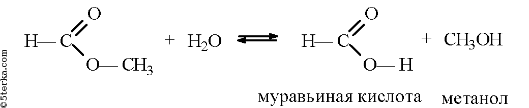 Реакция уксусной кислоты и метилового спирта. Муравьиная кислота метилформиат. Муравьиная кислота и метанол реакция. Муравьиная кислота и бромная вода.
