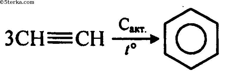 Ацетилен хлорбензол реакция.