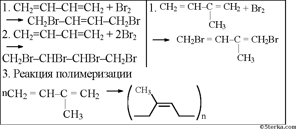 Уравнение реакции бутадиена 1 3