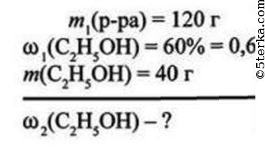 Рассчитать массовую долю этилового спирта