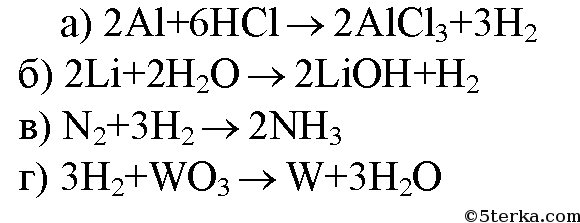 Оксид цинка реагирует с водородом