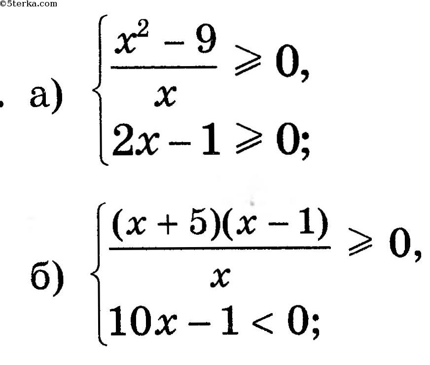 Решение систем неравенств 9 класс